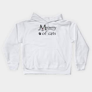 Meowmy of Cats Kids Hoodie